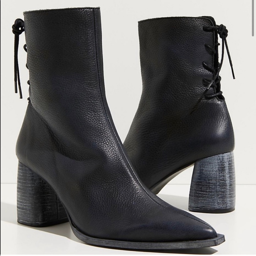 Livia Lace Back Free People Heeled Boot